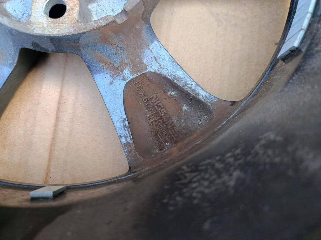 1x Alufelge 16 Zoll 6.5" 5x114.3 40ET 3ZL3A Nissan Rim Wheel