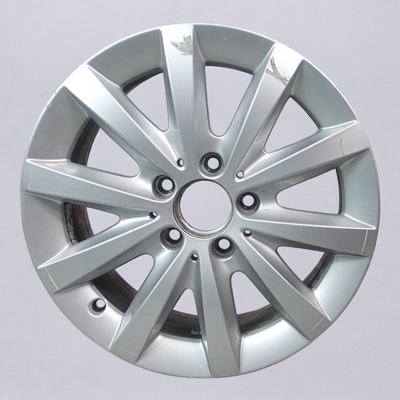 1x Alufelge 16 Zoll 6.5" 5x112 49ET Glanz Silber A2464010500 Mercedes-Benz