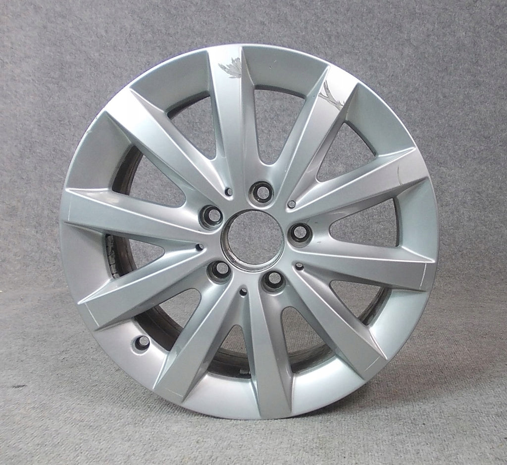 1x Alufelge 16 Zoll 6.5" 5x112 49ET Glanz Silber A2464010500 Mercedes-Benz