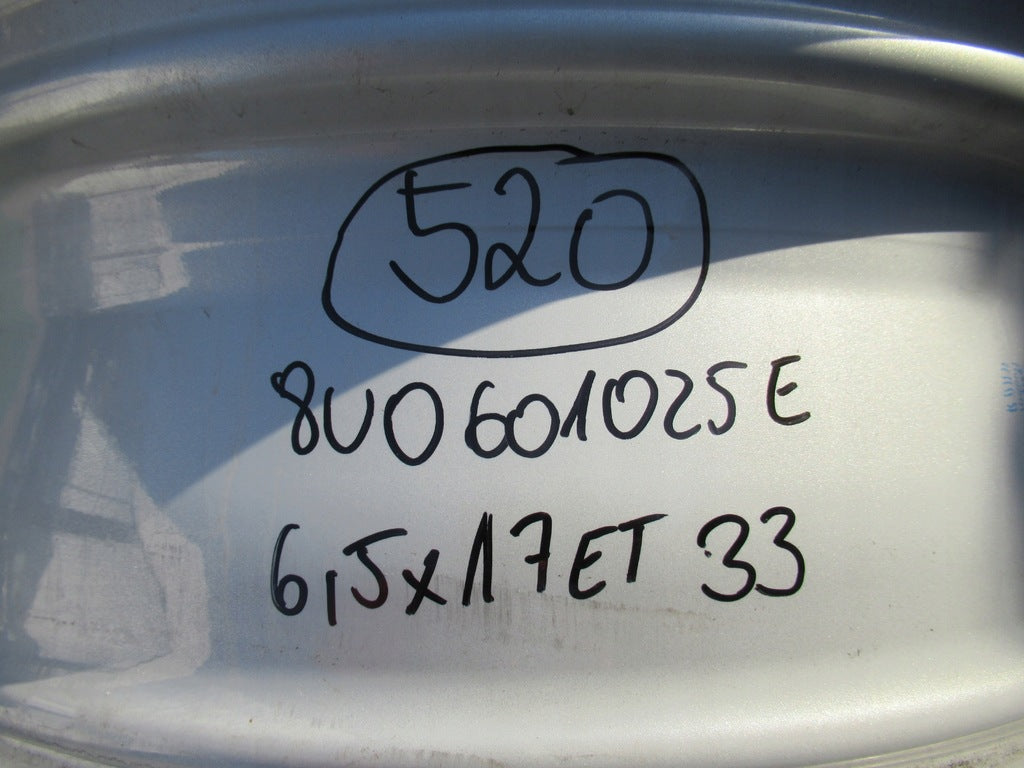 1x Alufelge 17 Zoll 6.5" 5x112 33ET Glanz Silber 8U0601025 Audi Q3 Rim Wheel FEL4674705827dm