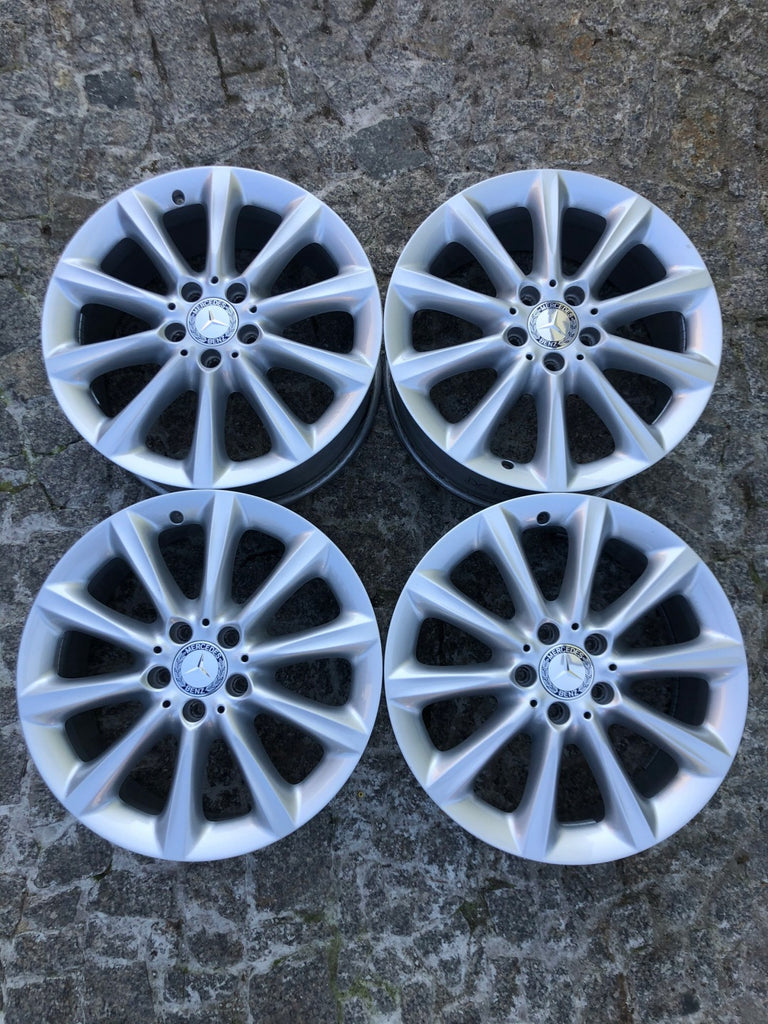 4x Alufelge 18 Zoll 8.0" 5x112 56ET Silber A1664011102 Mercedes-Benz Rim Wheel FEL7301771604db
