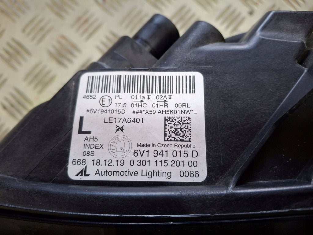 Frontscheinwerfer Skoda Fabia III 6V1941015D Links Scheinwerfer Headlight
