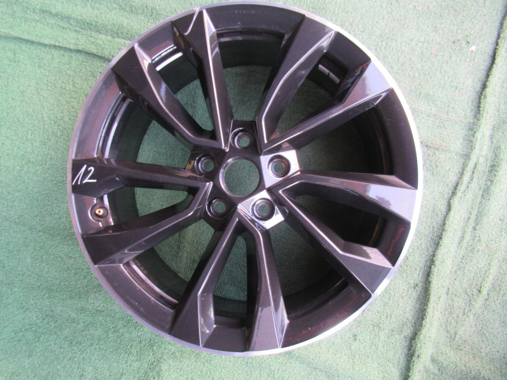 1x Alufelge 18 Zoll 7.0" 5x112 45ET Glanz Schwarz 57A601025 Skoda Kodiaq
