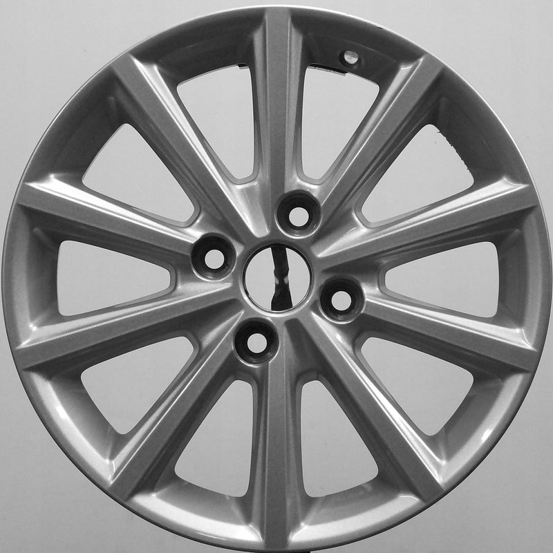 1x Alufelge 16 Zoll 6.5" 4x108 40ET Glanz Silber FV1C-1007-AA Ford Fiesta