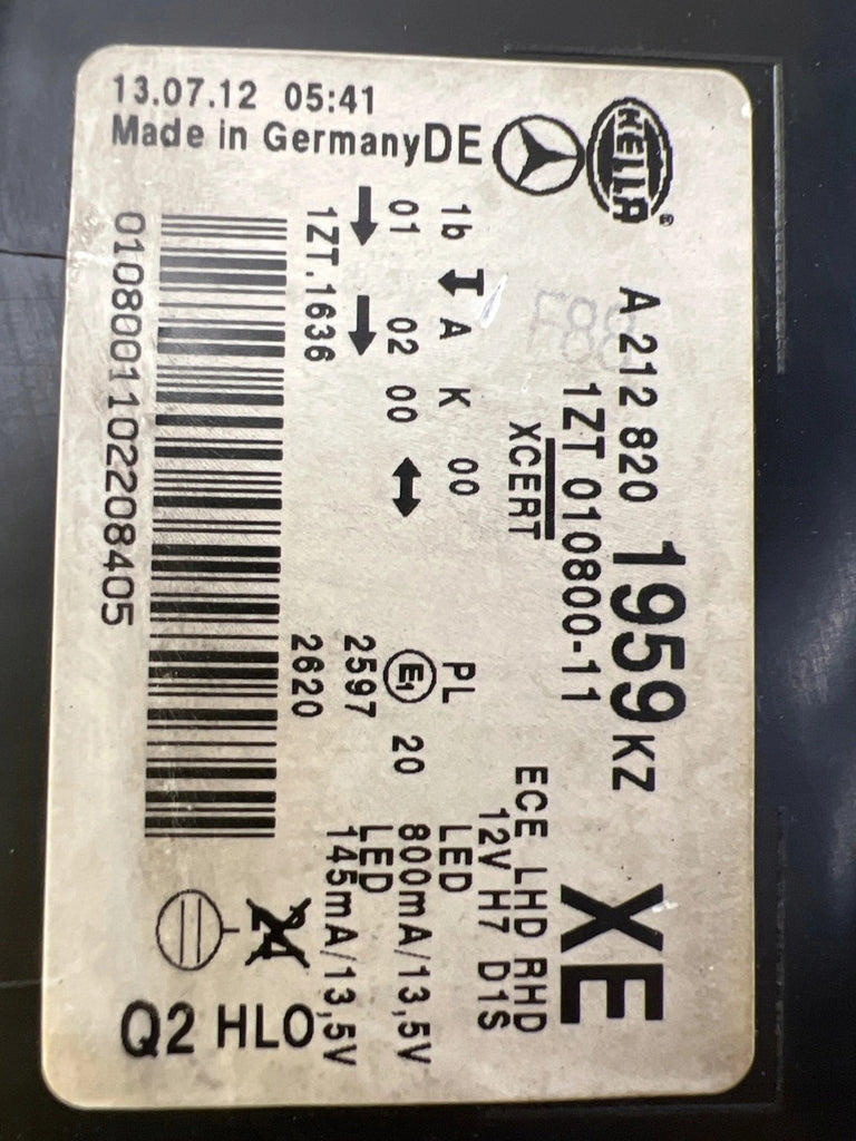 Frontscheinwerfer Mercedes-Benz W212 A2128201959 LED Links Headlight SCH3918680131jr