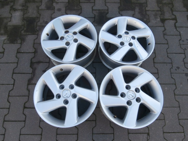 4x Alufelge 16 Zoll 7.0" 5x114.3 55ET Mazda Rim Wheel FEL1054421458cb