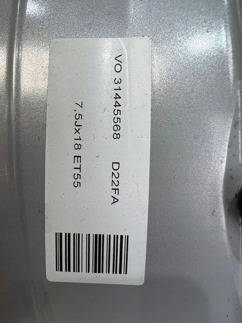 1x Alufelge 18 Zoll 7.5" 5x108 55ET 31445568 Volvo Xc60 Rim Wheel