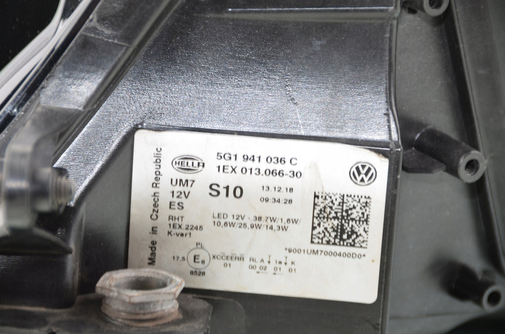 Frontscheinwerfer VW Golf VII 5G1941036C Full LED Rechts Scheinwerfer Headlight SCH4783786396vi