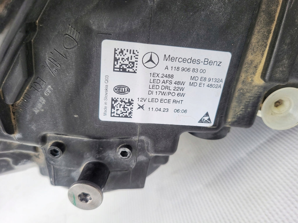 Frontscheinwerfer Mercedes-Benz Cla A1189068300 LED Links Scheinwerfer Headlight SCH3767011919ij