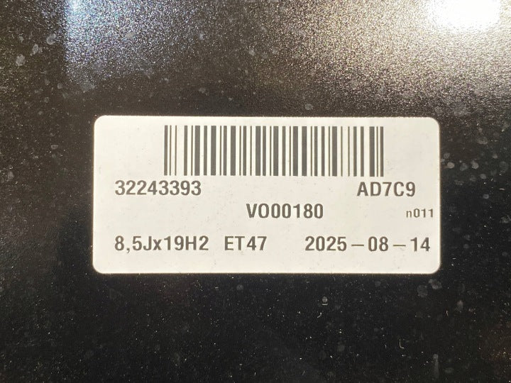 1x Alufelge 19 Zoll 8.5" 5x108 47ET 32243393 Volvo V60 II S60 Iii Rim Wheel FEL5018510492vc