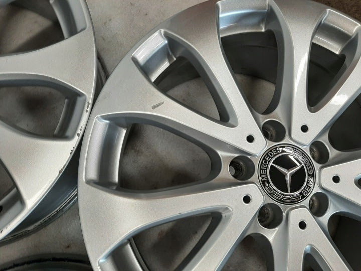 4x Alufelge 18 Zoll 8.0" 5x112 43ET Glanz Silber A2134011100 Mercedes-Benz W213 FEL9224160139sc