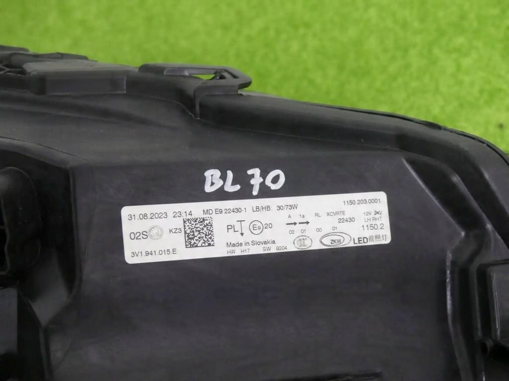 Frontscheinwerfer Skoda Superb III 3V1941015E Links Scheinwerfer Headlight