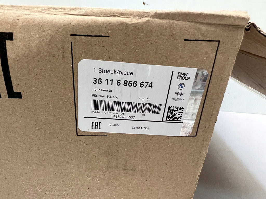 1x Alufelge 16 Zoll 5.5" 5x112 6787578 Mini F57 F56 F55 Rim Wheel