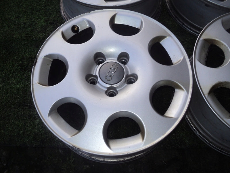 4x Alufelge 16 Zoll 6.5" 5x112 50ET Glanz Weiß Audi Rim Wheel FEL1458480535hu