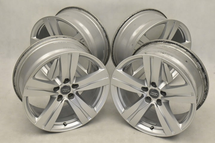 4x Alufelge 18 Zoll 8.0" 5x112 25ET Glanz Silber 4M0601025A Audi Q7 Rim Wheel FEL6189236988ds