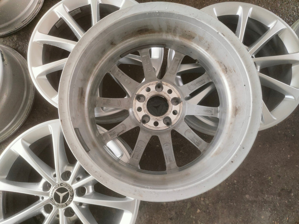 1x Alufelge 17 Zoll 6.5" 5x112 44ET Glanz Silber A1774011300 Mercedes-Benz Cla FEL1744002314nh