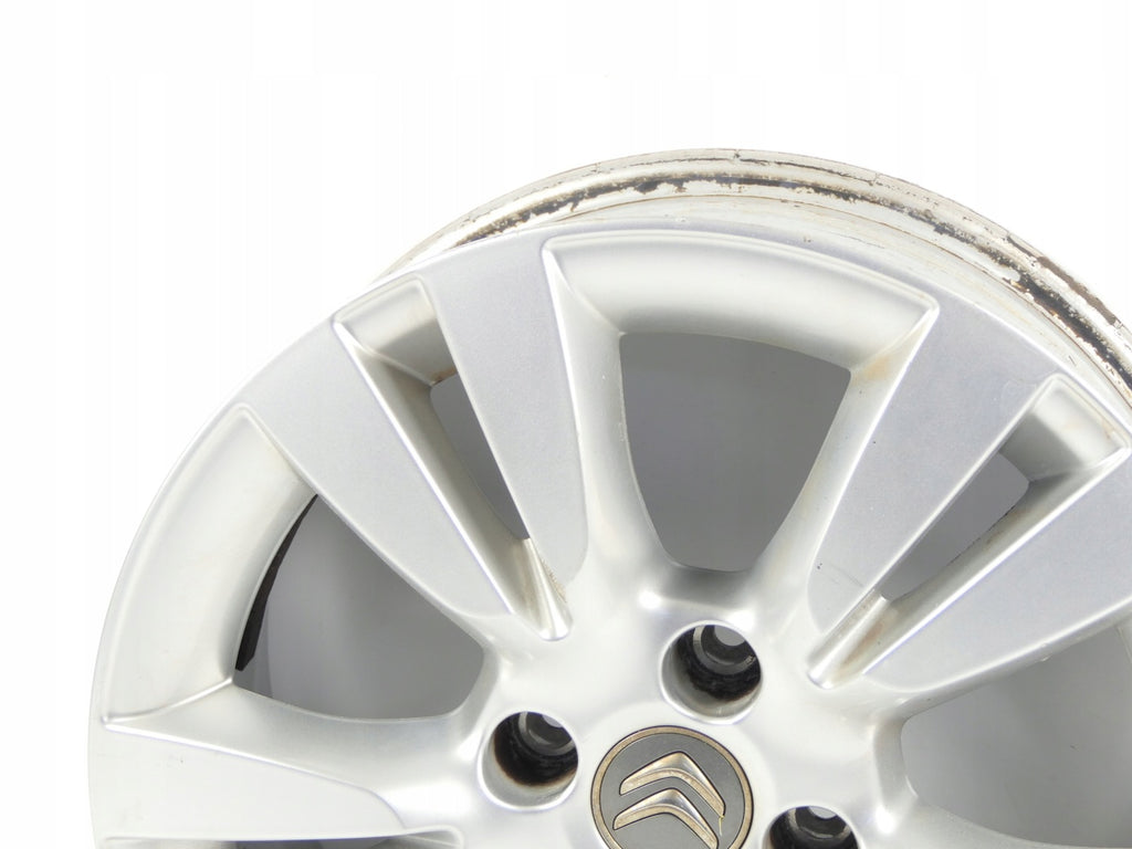 1x Alufelge 15 Zoll 6.0" 4x108 1ET Glanz 9688118277 Citroën C3 Ii Rim Wheel FEL4601374209uy