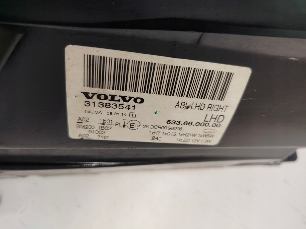 Frontscheinwerfer Volvo V70 S80 31383541 Xenon Rechts Scheinwerfer Headlight SCH9699846864dy