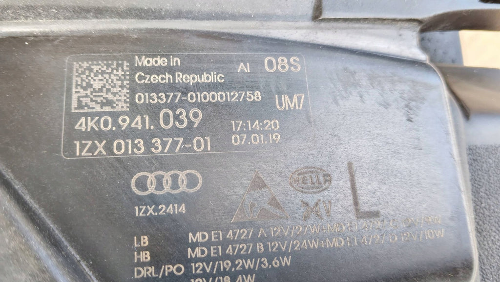 Frontscheinwerfer Audi A6 C8 4K0941039 LED Links Scheinwerfer Headlight SCH8362387065zo