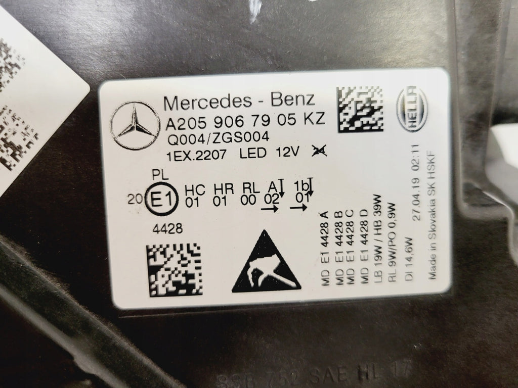 Frontscheinwerfer Mercedes-Benz W205 A2059067905 LED Links Headlight SCH2623192846qy