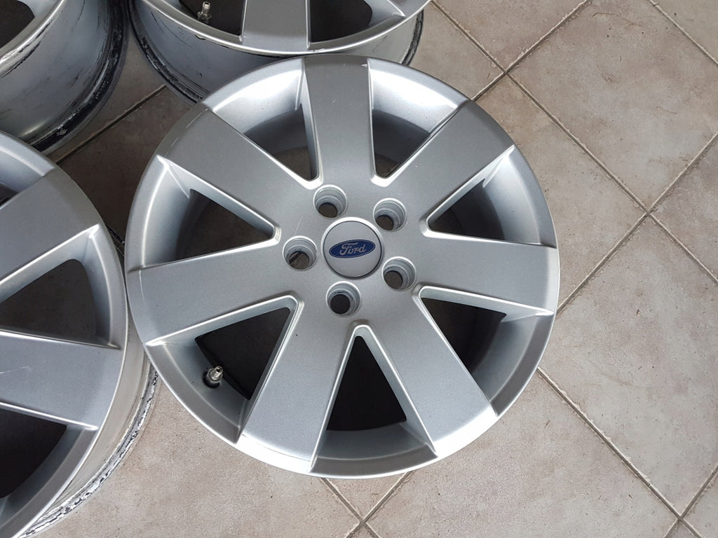 4x Alufelge 16 Zoll 6.5" 5x108 52 5ET Glanz Silber Ford Mondeo I Focus Cmax FEL3466299258wx