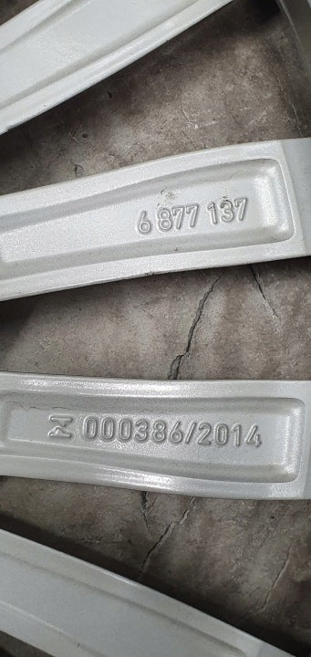 1x Alufelge 19 Zoll 8.5" 5x120 47ET Glanz Silber BMW F36 3 F30 F32 F31 F33 Mg 6 FEL2934454787di