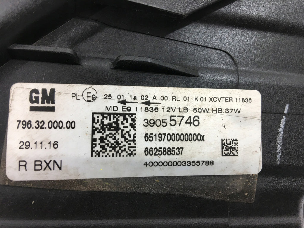 Frontscheinwerfer Opel Astra K 39055746 Full LED Rechts Scheinwerfer Headlight SCH1119657646mn