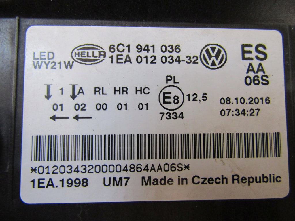 Frontscheinwerfer VW Polo 6C1941036 LED Rechts Scheinwerfer Headlight SCH7748586016tj