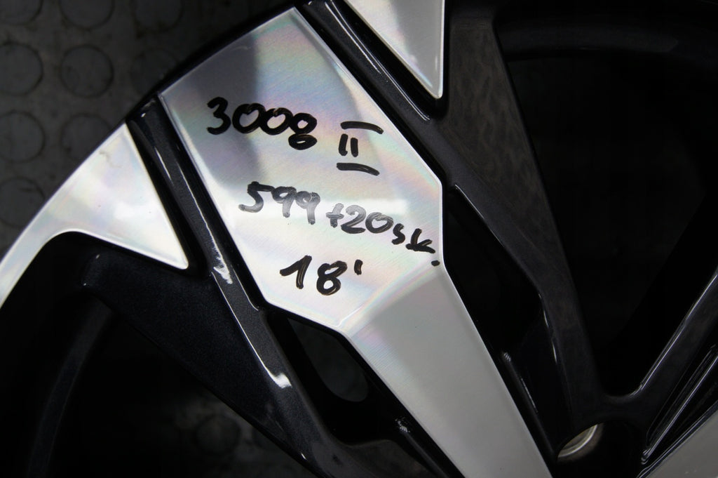 1x Alufelge 18 Zoll 7.5" 5x108 49ET Glanz Silber 9811635077 Peugeot Ii Rim Wheel FEL5582727587yl