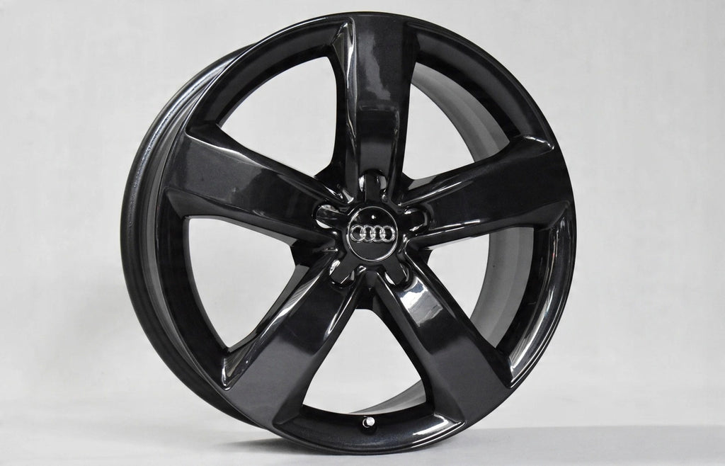 4x Alufelge 18 Zoll 7.5" 5x112 37ET Glanz Schwarz 4G0601025M Audi A6 C7