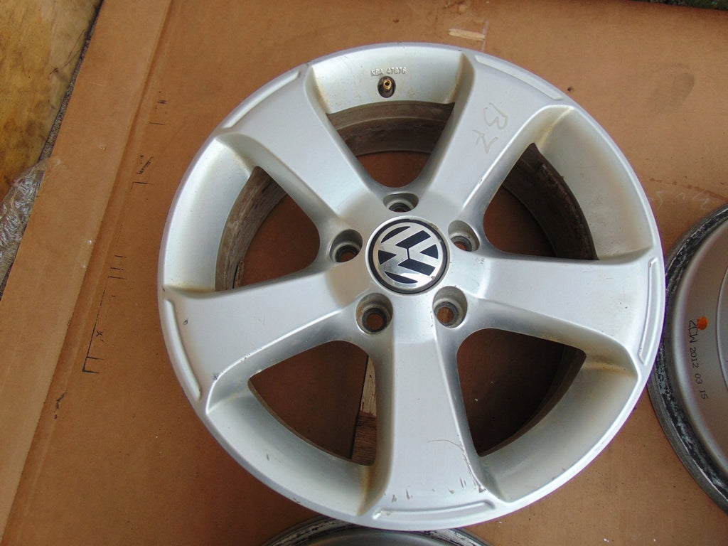 4x Alufelge 16 Zoll 6.5" 5x112 42ET Glanz Silber 3C1071496C VW Passat B7 FEL4987648266ps