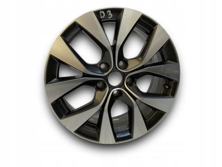 1x Alufelge 17 Zoll 7.0" 5x114.3 35ET Glanz Schwarz 403009172R Mg Captur Ii FEL7908704274wz