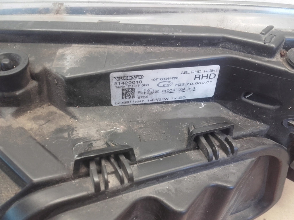 Frontscheinwerfer Volvo V40 31420010 Xenon Rechts Scheinwerfer Headlight SCH2911746024mu