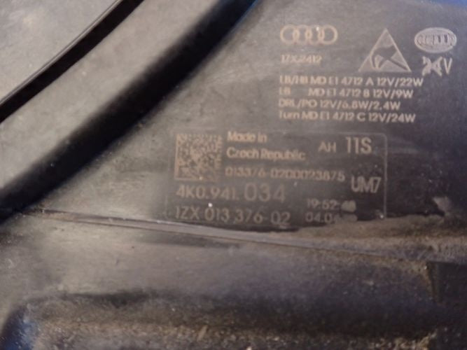 Frontscheinwerfer Audi A6 C8 4K0941034 Rechts Scheinwerfer Headlight