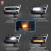 Laden Sie das Bild in den Galerie-Viewer, Frontscheinwerfer Ram RAM-JGD-YAX-RM-6001-19 Ein Satz Scheinwerfer Headlight SCH4906759329ol
