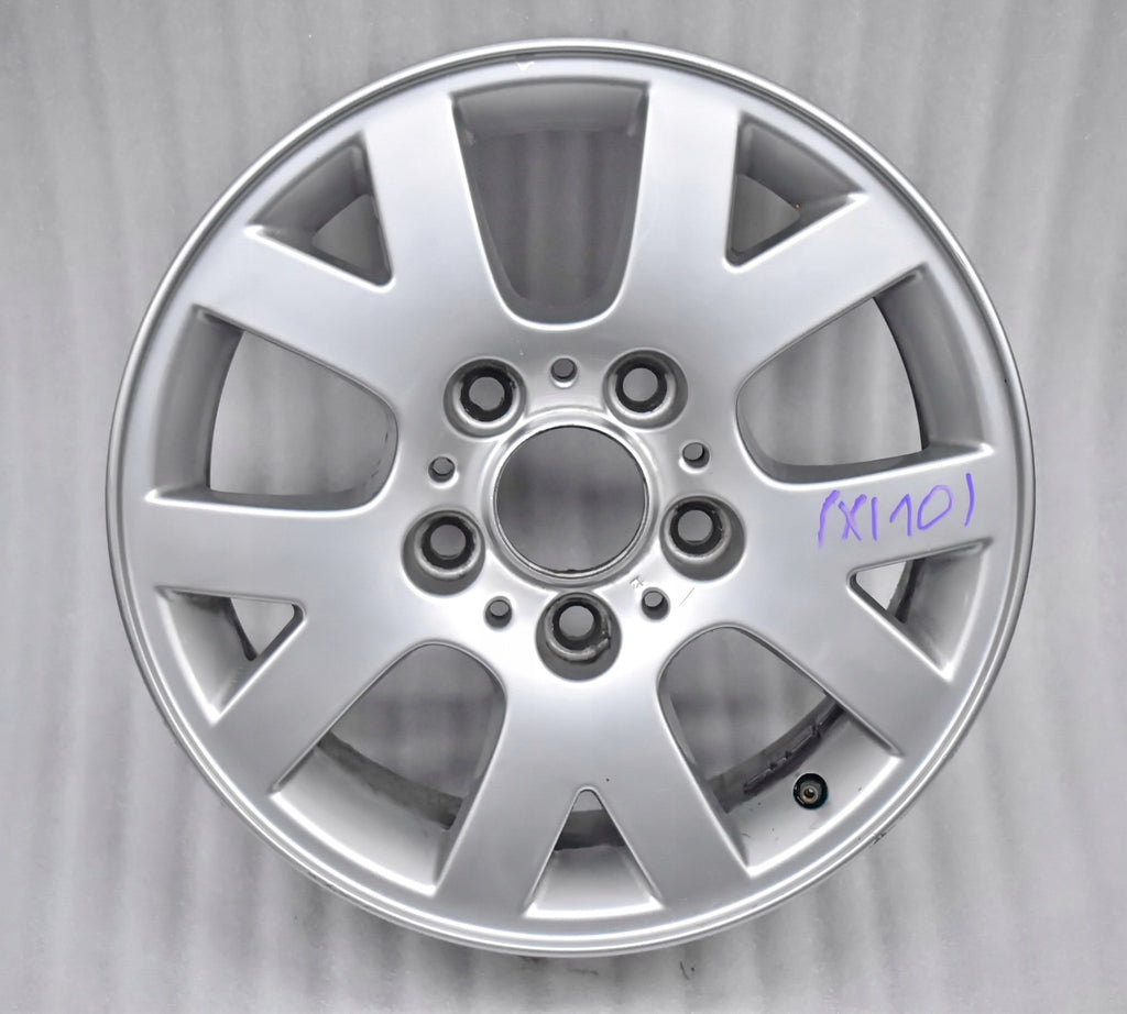 1x Alufelge 15 Zoll 6.5" 5x120 42ET Glanz Silber 1095369 BMW 3 E46 E90 Rim Wheel