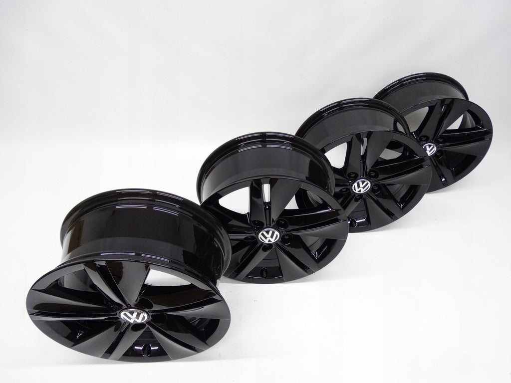 4x Alufelge 16 Zoll 7.0" 5x112 48ET Glanz Schwarz 5H0601025 VW Golf Viii FEL7629797730sq