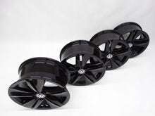 Load image into Gallery viewer, 4x Alufelge 16 Zoll 7.0" 5x112 48ET Glanz Schwarz 5H0601025 VW Golf Viii FEL7629797730sq