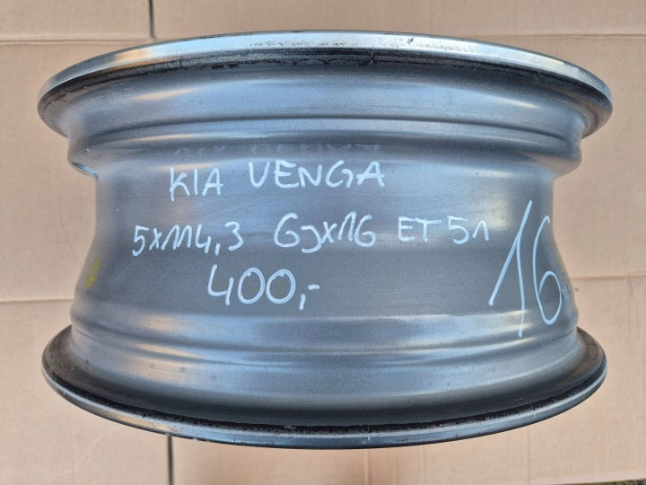 1x Alufelge 16 Zoll 6.0" 5x114.3 51ET 529101P650 Kia Venga Rim Wheel FEL4038935502qh