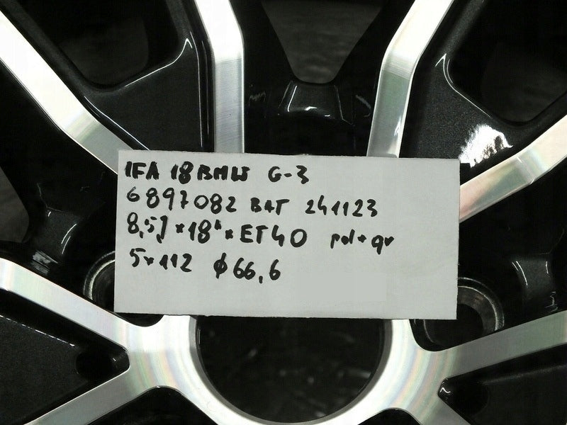 1x Alufelge 18 Zoll 8.5" 5x112 40ET Glanz Graphit 6897082 BMW 1 Mg Rim Wheel FEL8403301584zw