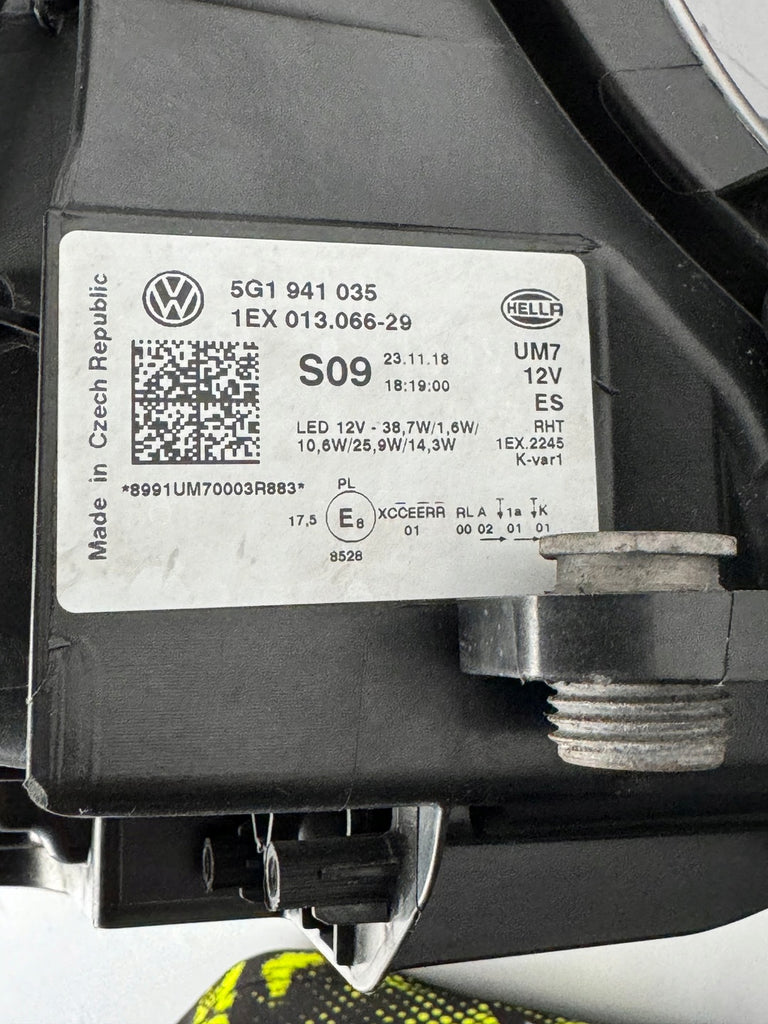 Frontscheinwerfer VW Golf VII 5g1 5G1941035 LED Links Scheinwerfer Headlight SCH8214775252fs