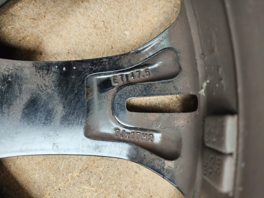 1x Alufelge 17 Zoll 7.0" 4x108 47 5ET Glanz Schwarz C1BC-YA Ford Fiesta