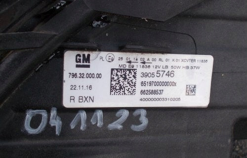 Frontscheinwerfer Opel Astra K 39055746 Full LED Rechts Scheinwerfer Headlight SCH7269912590ss