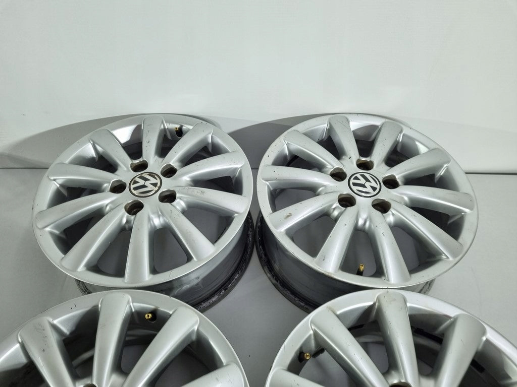 4x Alufelge 16 Zoll 7.0" 5x112 59ET Silber 7M3601025G VW I Rim Wheel FEL5779121852xj