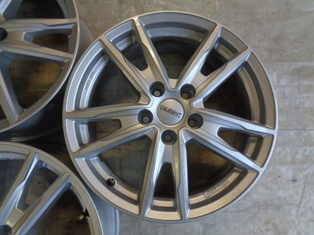 4x Alufelge 17 Zoll 7.0" 5x114.3 50ET Glanz Silber Rim Wheel FEL3048194983td