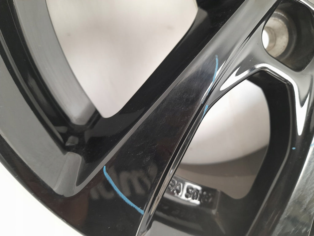 1x Alufelge 14 Zoll 5.5" 4x100 40ET Glanz Schwarz Mitsubishi Rim Wheel FEL9027363364qv