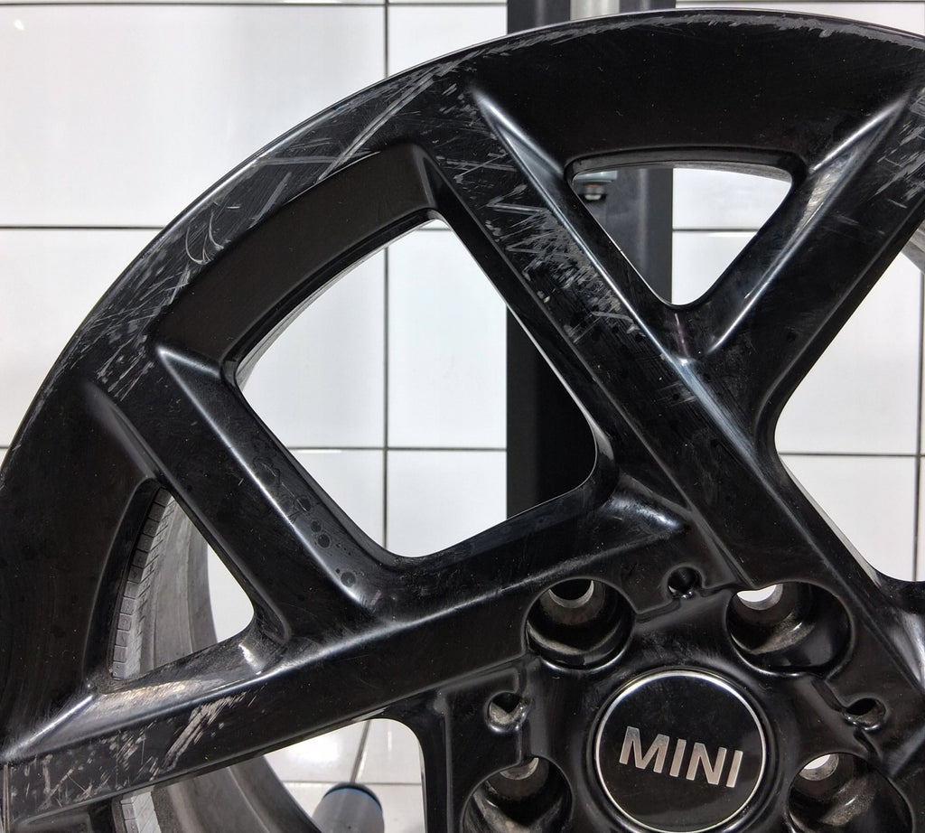 1x Alufelge 17 Zoll 5x112 47ET Glanz Schwarz 5A3E638 Mini Rim Wheel FEL1135199463ro