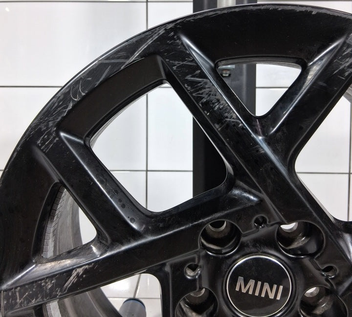 1x Alufelge 17 Zoll 5x112 47ET Glanz Schwarz 5A3E638 Mini Rim Wheel FEL1135199463ro