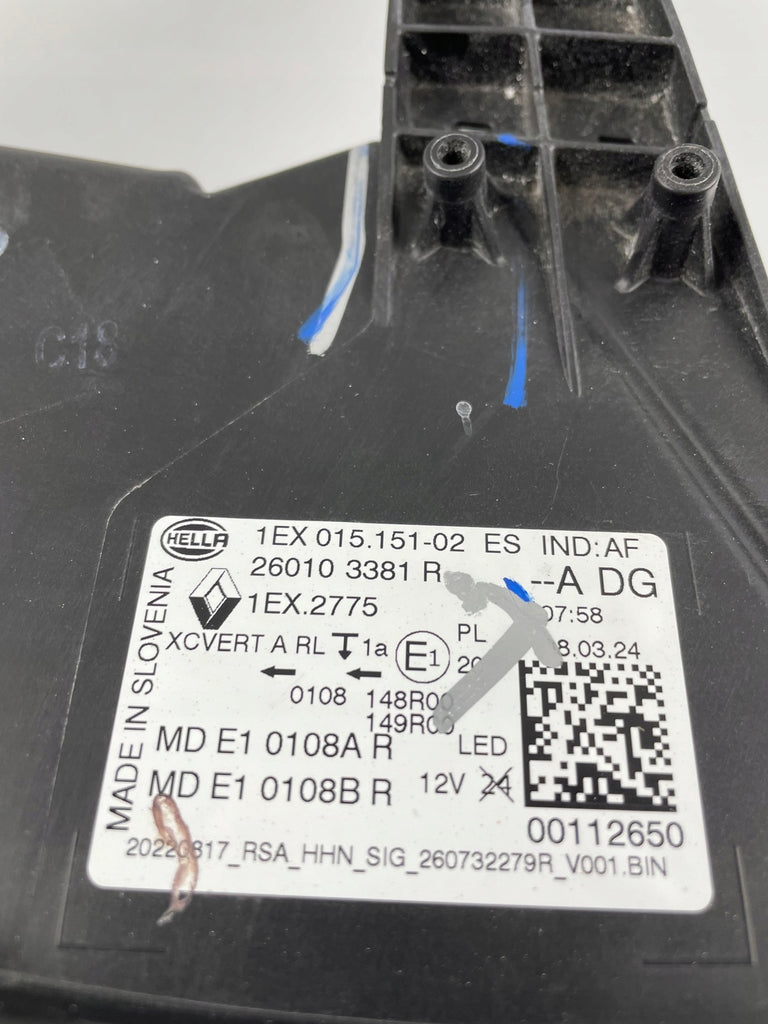 Frontscheinwerfer Renault 260103381R LED Rechts Scheinwerfer Headlight