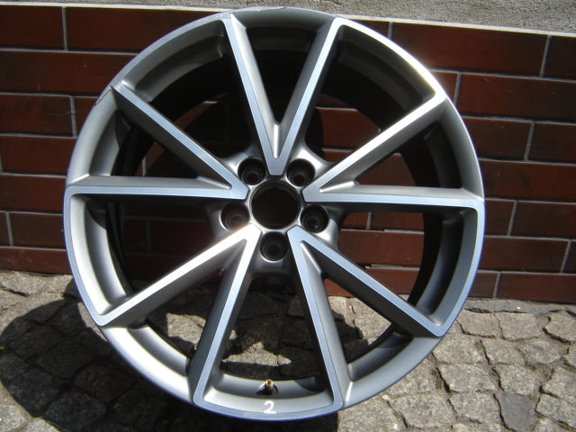 1x Alufelge 18 Zoll 7.5" 5x100 39ET Glanz Grau 8X0601025BP Audi A1 Rim Wheel FEL1002550599ov